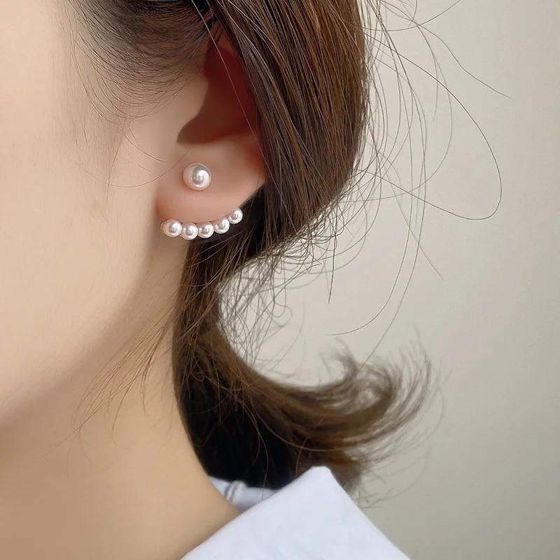 Круглые серьги для женщин, винтажные серьги с жемчугом в стиле панк барокко, серьги из нержавеющей стали, женские ювелирные изделия с искусственным жемчугом, подарок Mujer