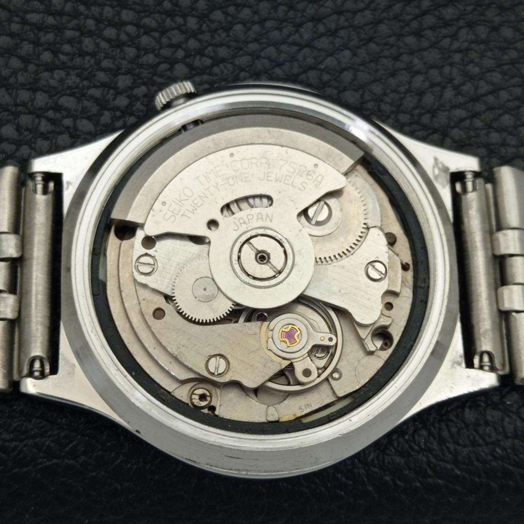 GENUINE VINTAGE SEIKO 5 AUTOMATIC 7S26A JAPAN MENS RED DIAL WATCH A702355-5 R124-a702355