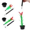 Magic Stick To Flower Easy Magic Trick Toys Show Performance Prop Funny Toy Flower Trick A Bouquet Appears from Thin Air