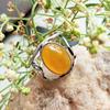 Yellow Onyx Gemstone 925 Sterling Silver Plated Adjustable Ring Jewelry NST-J2H13815