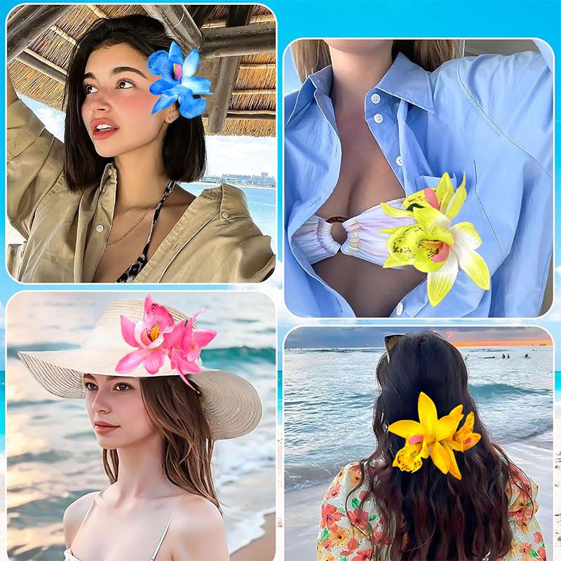 Имитация орхидеи заколки для волос богемные свадебные заколки для волос шпильки заколка для свадебных волос аксессуары