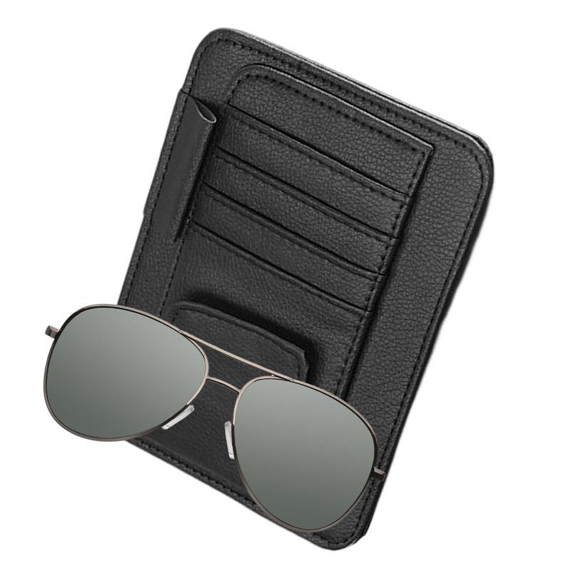 Автомобильный козырек-органайзер, сумка с несколькими карманами, устойчивый к царапинам автомобильный козырек, держатель для карточек, очков, держатель для хранения автомобилей