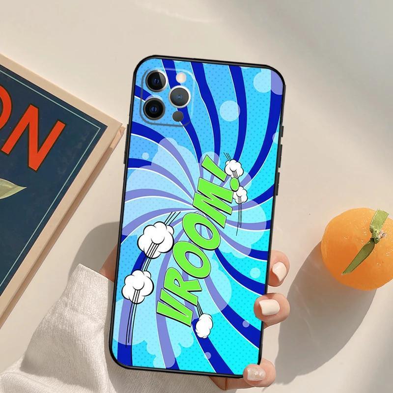 Чехол для мобильного телефона iPhone14 Comic Speech Foam Prosperity Чехол для мобильного телефона Цвет волос Покраска Anti-Drop Для Anti-Drop