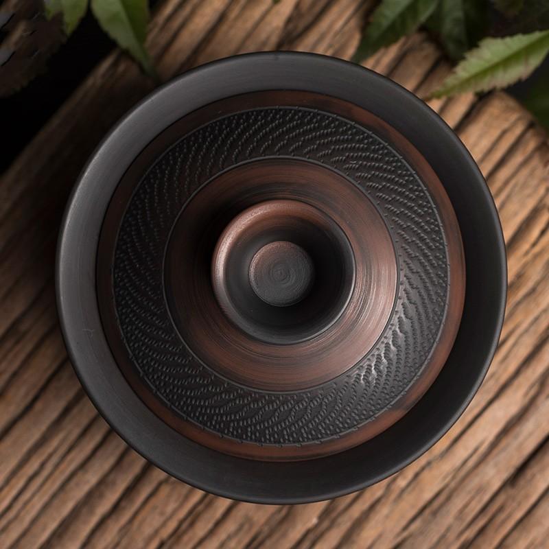 Фиолетовая керамика Цзяньшуй, гайвань, керамическая ручная работа, домашний чайный сервиз в стиле кунг-фу, чайная чаша, чашка для чая, чайник для чайной церемонии