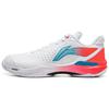 Comfortable Simple Lightweight Rebound Low-Top Badminton Shoes Unisex Shoes White Red AYZU015-2