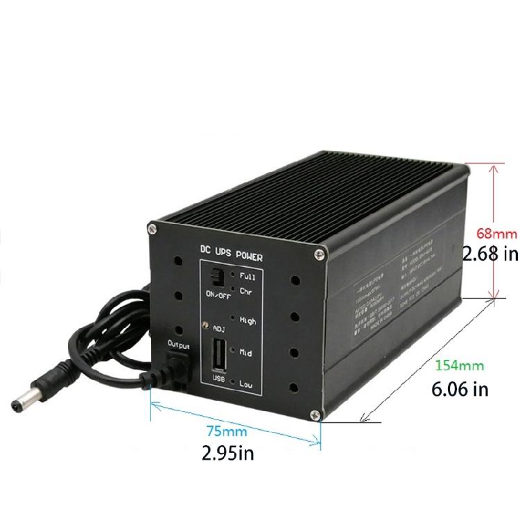 for Smart UPS USB 5V+5.5x2.5mm 12V 15V 19V 24V Adjust Uninterruptible Power Supp