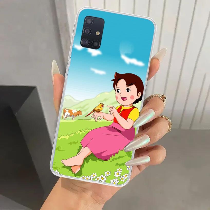 Heidi Cute Cartoon Phone Case for Samsung Galaxy A52 A32 A22 A12 A02S A50S A30S A10S Note 20 Ultra 10 Plus S10 A31 A20 A71 A72 G