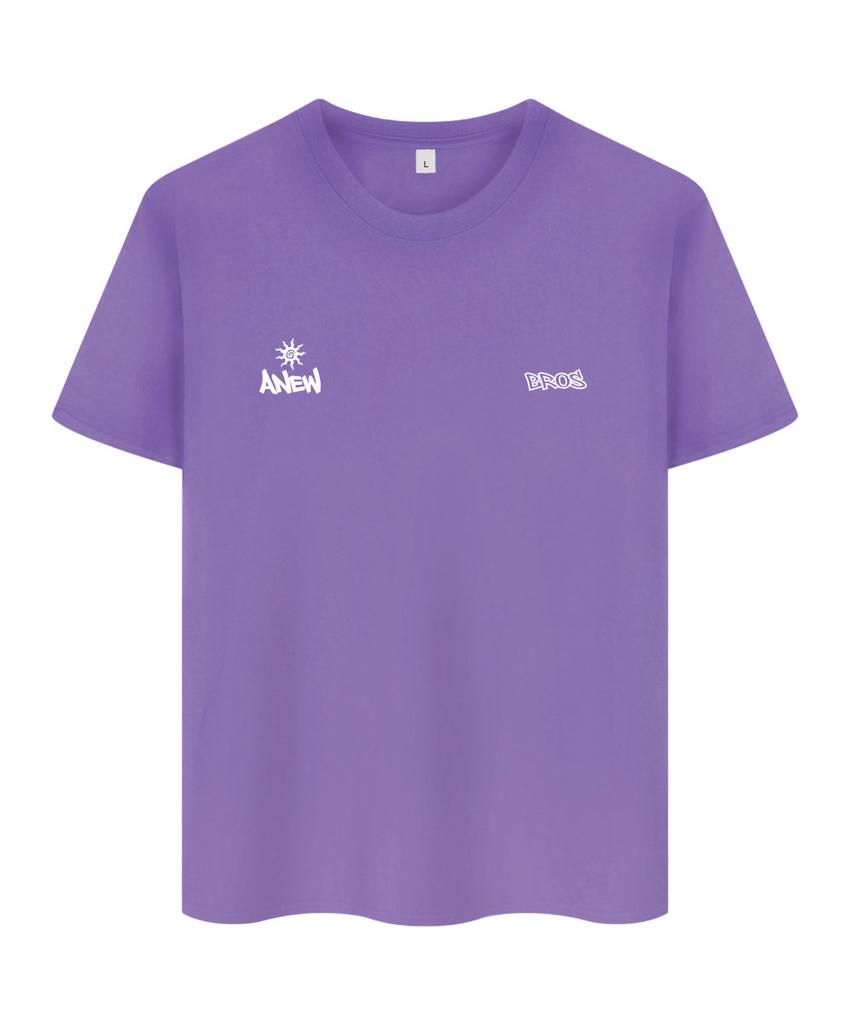 ANEWBROS Twin Logo Oversized Short Sleeve T-Shirt 10 Colors [Anse_9102] (A Type)