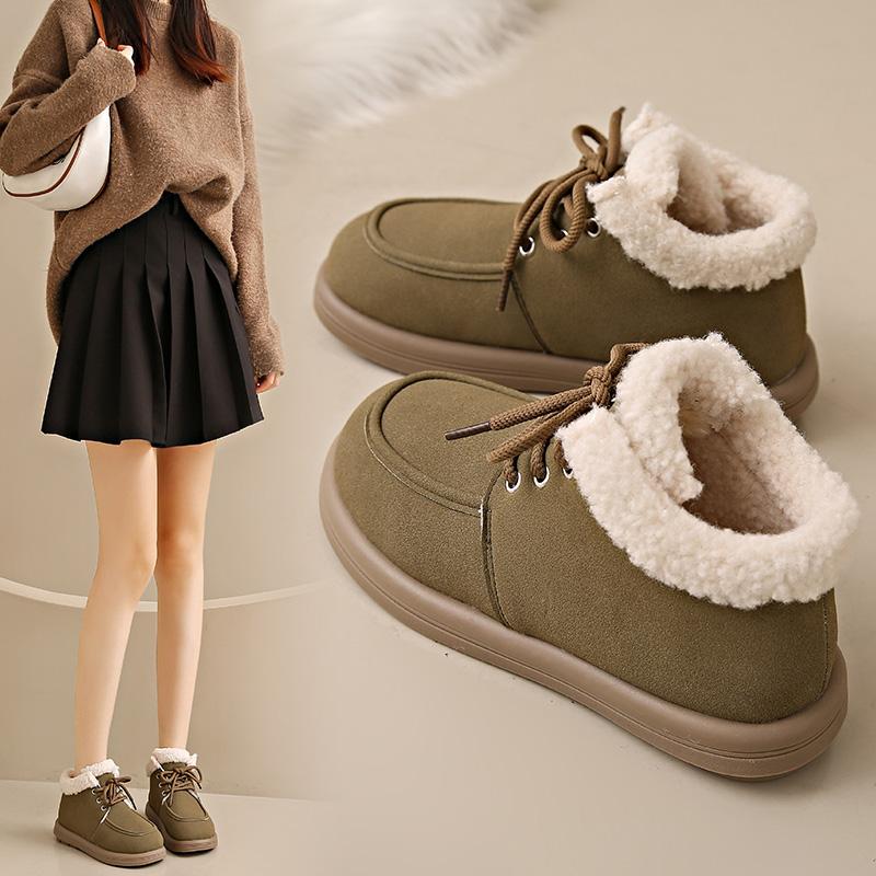 New 2024 Women's Snow Boots Winter Warm Plush Boots Women's Winter Casual Shoes Women's Ankle Fashion Boots Platform Shoes