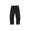 Running Series Solid Color Mid Waist Straight Leg Fleece Casual Pants Men Bottoms Black 952345301-2