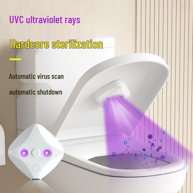 Portable USB-Rechargeable UVC Ultraviolet Sterilization Lamp for Household Toilets
