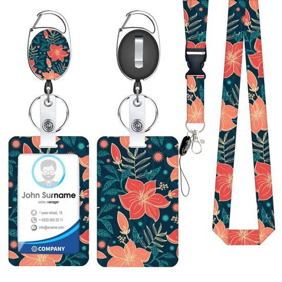 Держатель для бейджа, выдвижная катушка с ремешком-карабином, зажим для офисного персонала, зажим для карточек, держатель для бейджа, офисные принадлежности