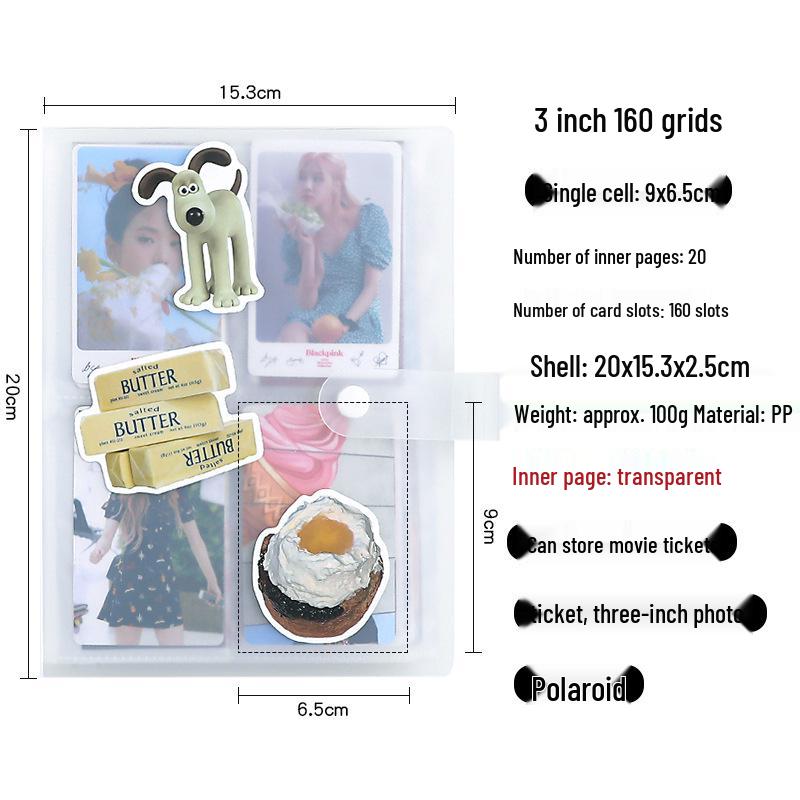 3-дюймовый прозрачный фотоальбом Polaroid Mini для фотографий, билетов и открыток Скрапбукинг