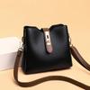 All-in-one Leather Women's Bag Bucket Bag Carrying Crossbody Bag Fashion Niche Light Luxury Shoulder Bag