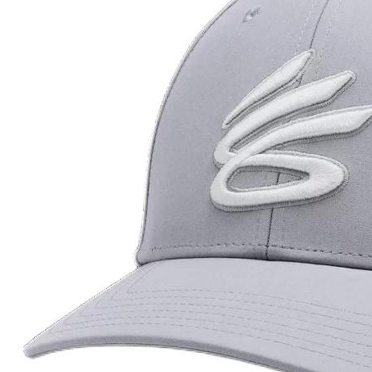 Under Armour Brand Logo Polyester Baseball Caps Men's Gray 1380010-035