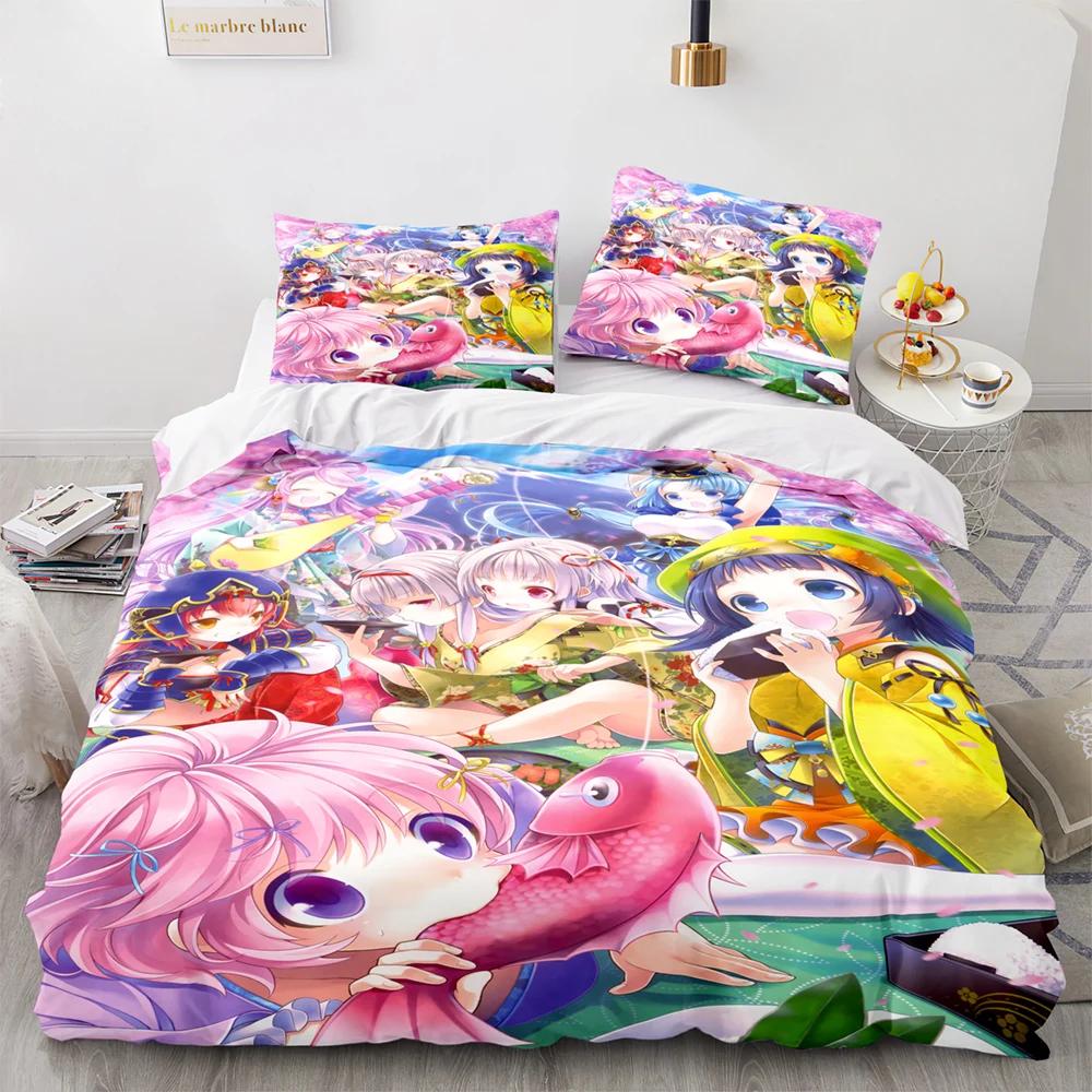 3D Printed Kawaii Girl Bedding Set Anime Sexy Girl Duvet Cover Double Twin Full Queen King Adult Kids Bedclothes Quilt Cover