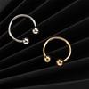 Personality Gold Women Silver Double Ball Knuckle Male Jewelry Unisex Rings Joint Ring Copper Ring