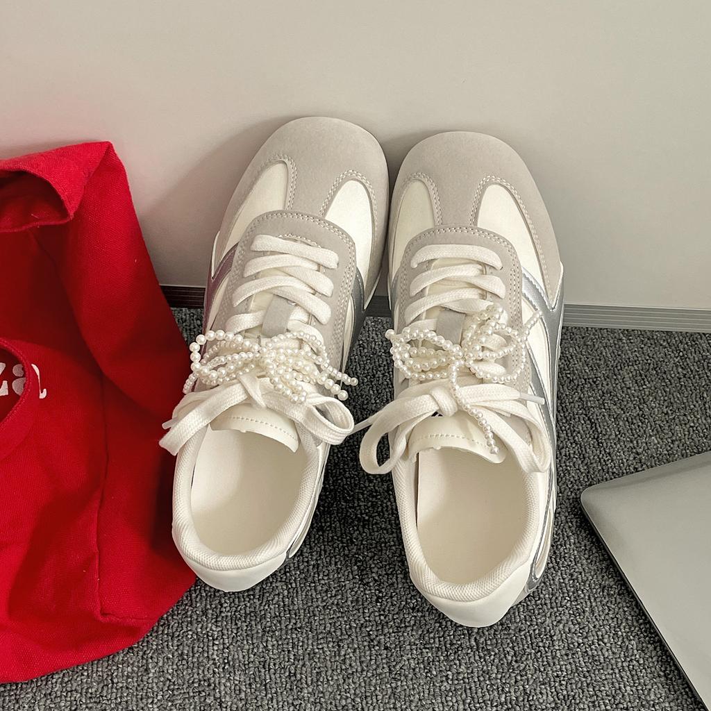 Popular retro with skirt inner height increase flat-soled Forrest Gump training shoes women's 2025 new summer soft-soled casual board shoes