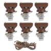 6PCS 20LED Solar String Lights Waterproof Wine Bottle Cork Lamp for Wedding Party Decoration