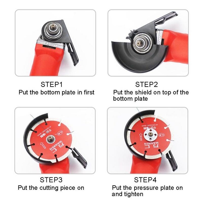 Ручная угловая шлифовальная машина, основание, балансировочный кронштейн, регулируемый утолщенный стальной держатель, основание режущей машины, инструменты для самостоятельной деревообработки, защита