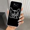 Черно-белый чехол для телефона с французским бульдогом для Xiaomi Poco X5 X6 X7 Pro F7 Ultra M7 Redmi 15 15C 13 13C 12 12C 10 10A 10C 9 9A 9C 9T