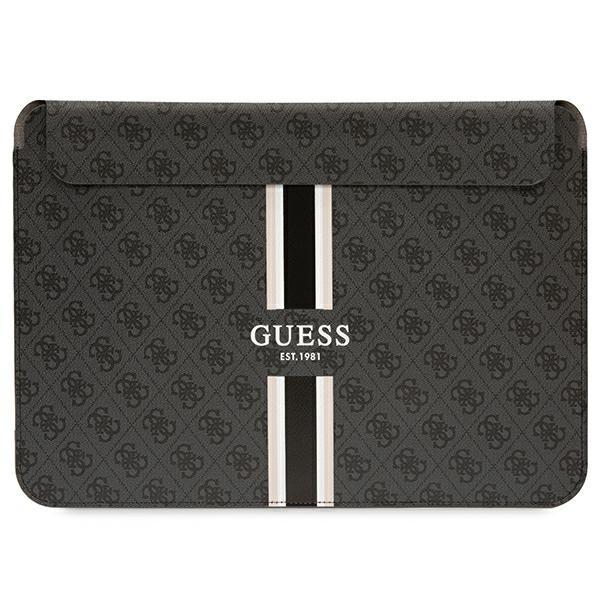 Pokrowiec do 16" Guess 4G Printed Stripes Czarny