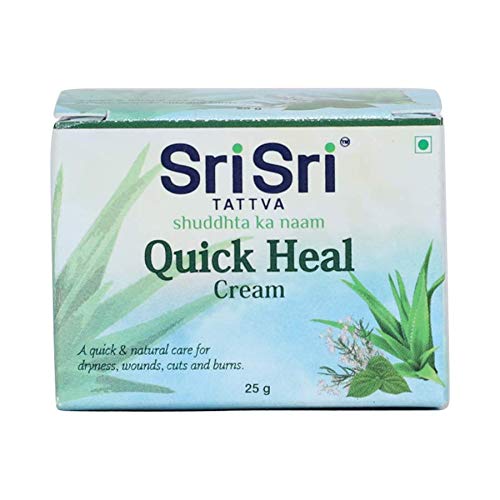 Sri Sri Tattva Крем Quick Heal 25 г X Упаковка из 3 шт. | Травяной увлажняющий и успокаивающий бальзам для ежедневного ухода