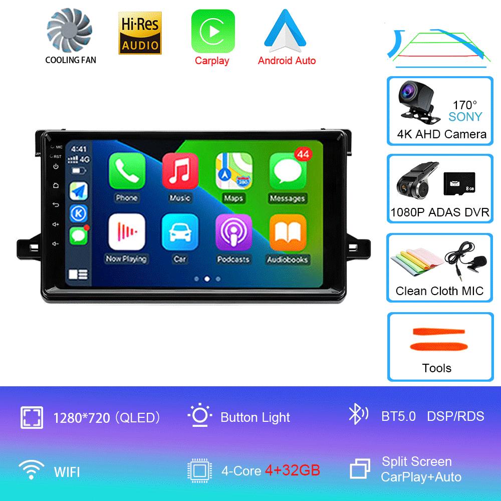 Android 14 для Toyota Prius XW50 2015 2016 2017 2018 2019 2020 Автомобильное радио GPS Carplay Мультимедийный плеер Навигация Стерео Авто BT