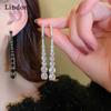 Lindon Fashion Copper Alloy Zircon Jewellery Drop Earrings For Women Wedding Party Gifts