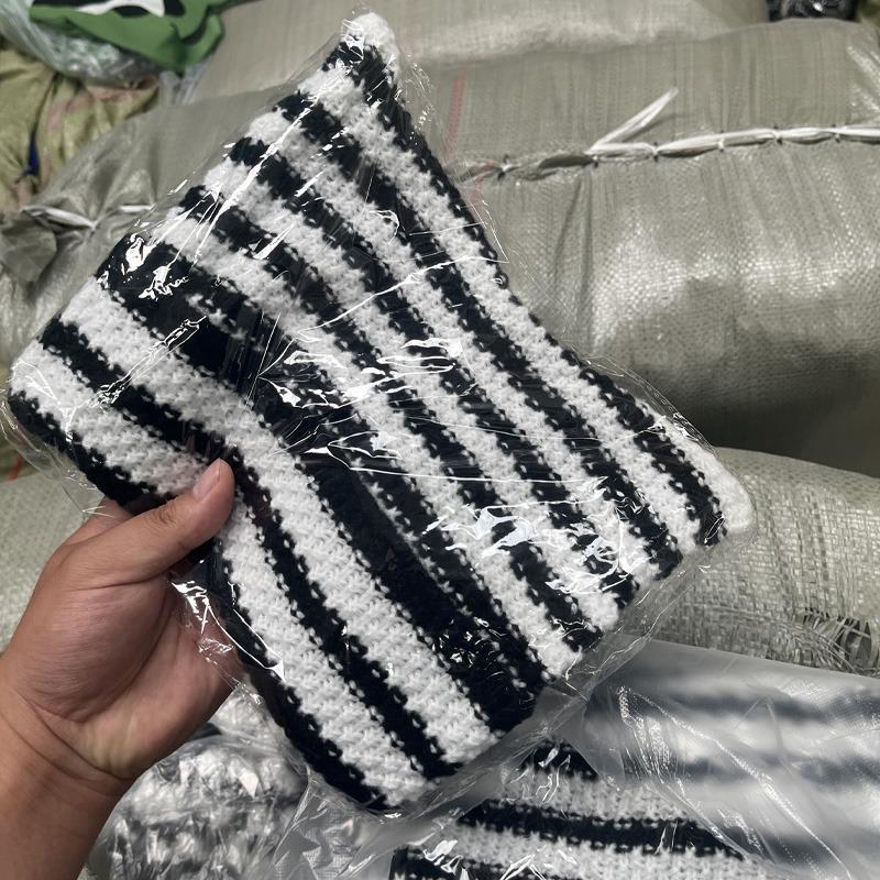 Новая японская уличная одежда Harajuku Beanie Little Devil полосатая вязаная шапка для женщин и девочек осень-зима милая шапка с кошачьими ушками