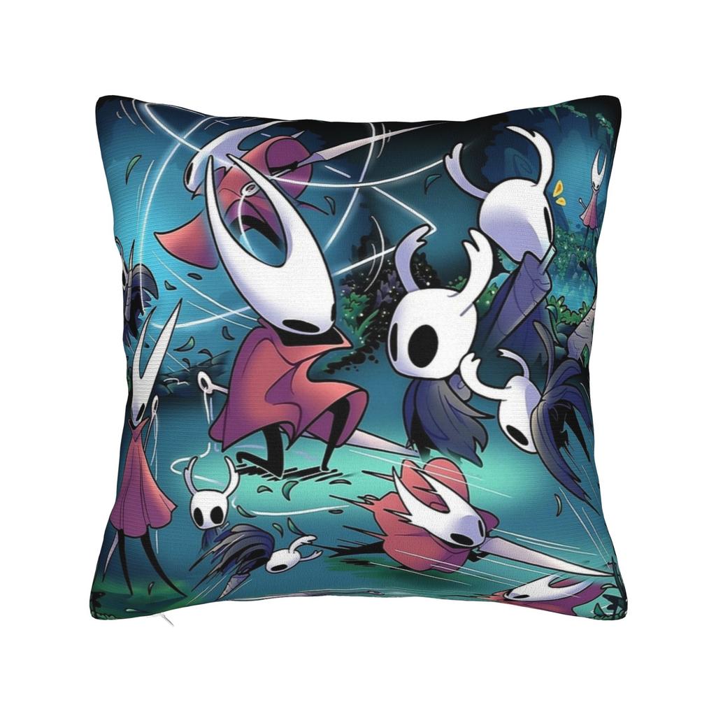 Чехлы на квадратные подушки Hollow Knight Полиэстер Автомобильный Чехол для подушки Экшен-приключение Креативный Декор Чехол для подушки 4545
