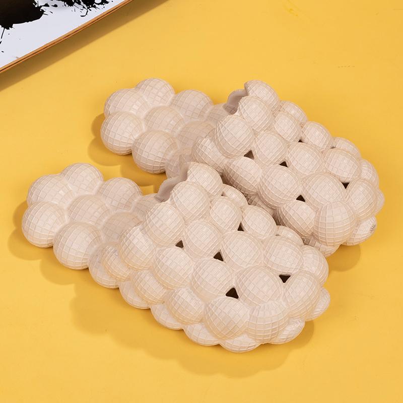 Summer Light Bubble Slides Women Flat Heels Massage Home Slippers Female Comfort Anti-Slip Designer Sandals Chaussure Femme