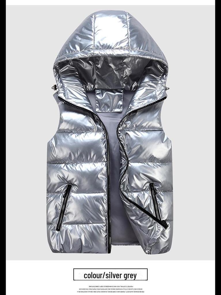 Matching Parent-Child Cotton Vest: Winter Shiny Waistcoat, Garden Uniform, Workwear, Class Uniform with Logo Printing