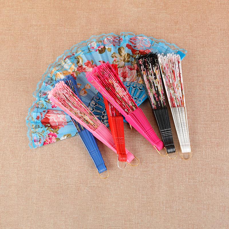 1 шт. Фотореквизит Классический реквизит для выступлений Эстетическая красота Складной веер Модный пионный кружевной веер