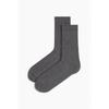 H M Socks Dark Grey Melange