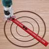 Adjustable 4 In 1 Router Circle Cutting Jig Cabinet Hardware Jig Template Hole Punch