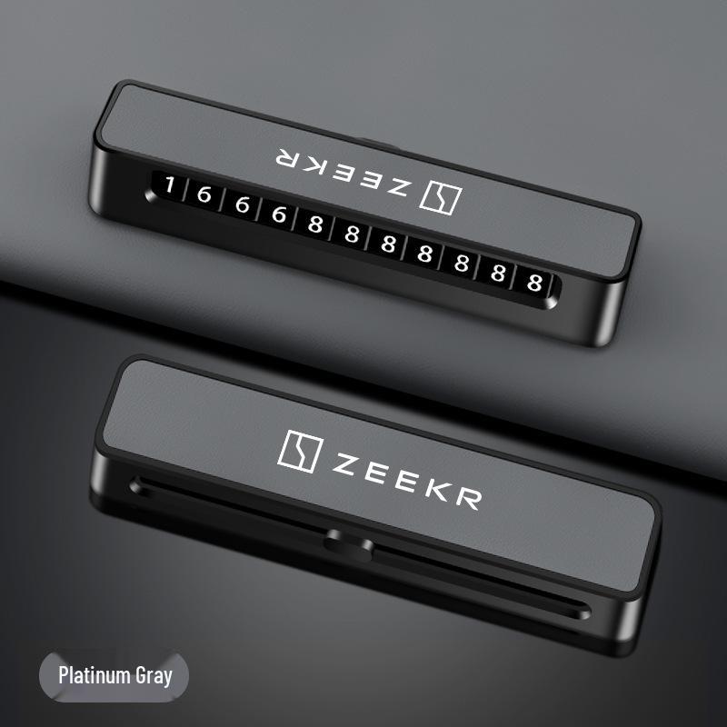 Держатель номерного знака Zeekr для моделей 007/0/X/009/7X - Дисплей временного парковочного номера.