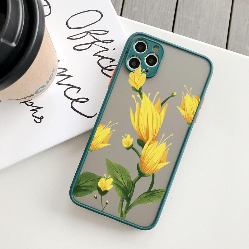 Чехол для телефона с цветами подсолнуха и хризантемами для iPhone 16 15 12 11 13 14 Pro Max XS XR X 15 14 7 8 Plus SE2 Ударопрочная задняя крышка