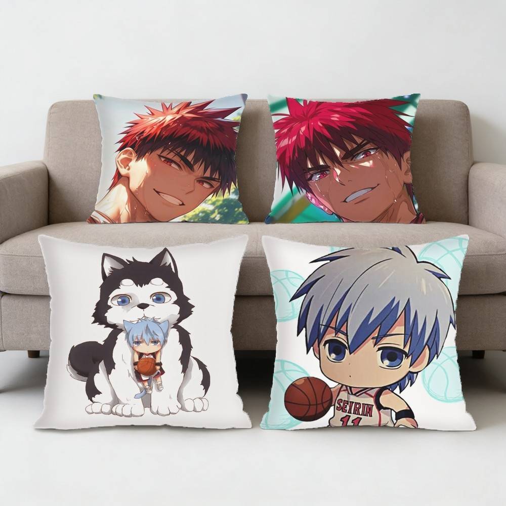 Comic Kuruko no BBaskets Pillow Case Antidustmite Pillowcase Invisible zipper silky short plush Sofa cushion cover