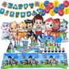 PAW Patrol Birthday Party Decoration New Version Balloon Set Disposable Tableware Kid Event Supplies Banner Backdrop Gift