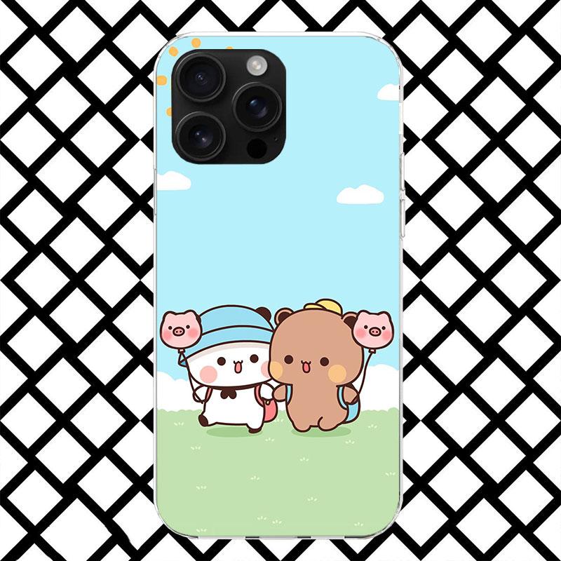 Мультяшный милый чехол Bubu Dudu для iPhone 17 Air 16 16E 15 14 Plus 13 Mini 12 11 Pro Max 7 8 + SE 2020 Мягкий чехол Fundas 17 A