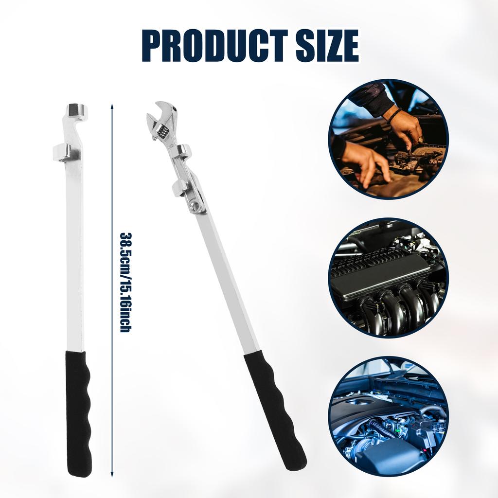 Universal Wrench Extension Tool Bar Cr V Steel Adjustable Torque Wrench Extender Torque Amplifier Tools Lever Arm Extension Tool