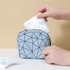 Rhombus Pattern Sanitary Napkin Storage Bag Storage Pouch Reusable Sanitary Napkin Bag
