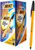 BIC BIC Ballpoint Pen Orange Black 50 Pieces for Office Use Commercial Ballpoint Pen Oil-based 0.7mm [item]