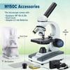 AmScope 40X-1000X All-Metal Optical Glass Lens Cordless LED Student Biological Compound Microscope