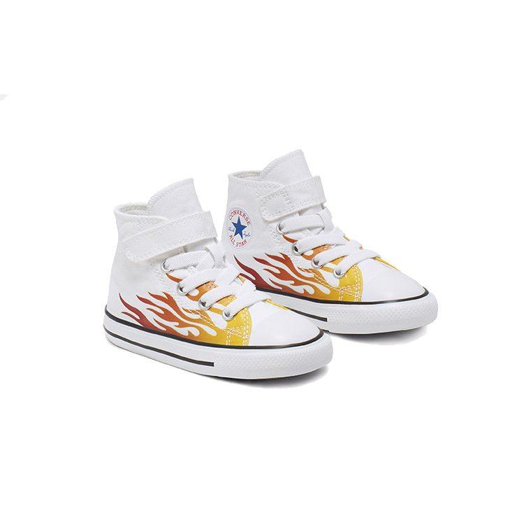 Converse Кеды Chuck Taylor All Star Archive Flames High top Повседневные Канвасные Белые Для Младенцев и Малышей 766198C