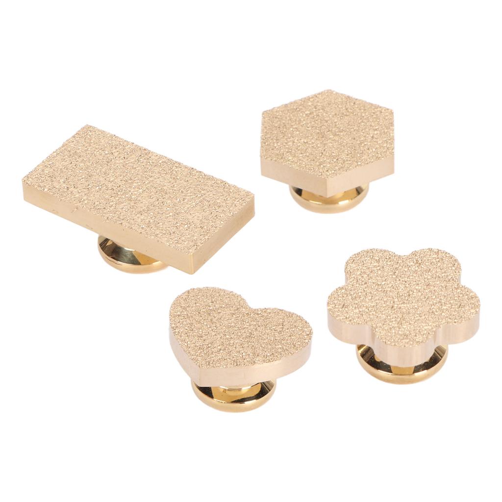 4 шт. матовый штамп пустой ассорти формы медный светлый воск печать штамп для ремесла