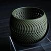 Цветочный горшок 3D-печать Горшок для орхидей Многоугольный горшок для суккулентов Современное минималистичное искусство Элегантное украшение для балкона