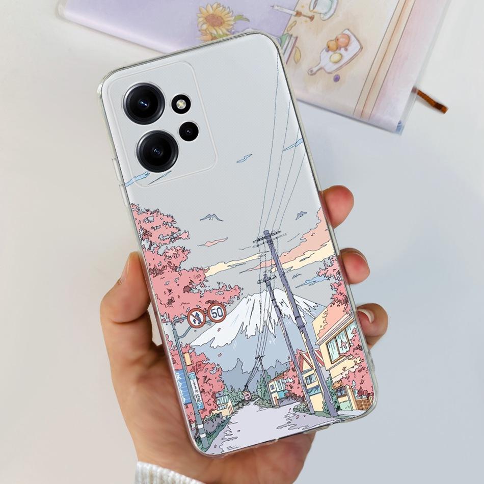 Для Xiaomi Redmi Note 12 Global Стильный Чехол для Телефона Мягкий Силикон ТПУ Задняя Крышка Для Redmi Note 12 Pro 4G Note12 12Pro
