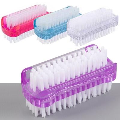 Двусторонняя щетка для чистки ногтей, инструмент для маникюра и педикюра, идеально подходит для ногтей на руках и ногах